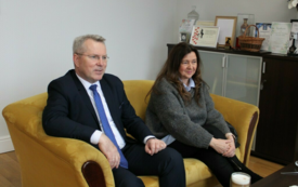 Galeria aktualności Spotkanie I Wicewojewody Kujawsko-Pomorskiego Piotra Hemmerlinga z Burmistrzem Miasta i Gminy Mrocza Jarosławem Okonkiem 8