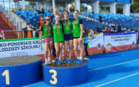 Galeria aktualności Sztafeta SP Mrocza dziewcząt na podium w Wojew&oacute;dztwie !!! 2