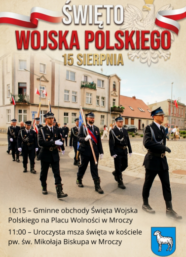 Gminne obchody Święta Wojska Polskiego w Mroczy