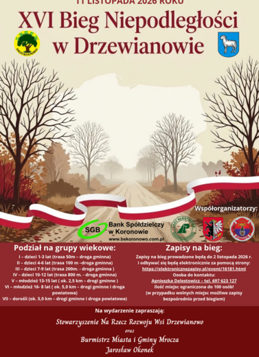 XVI Bieg Niepodległości w Drzewianowie