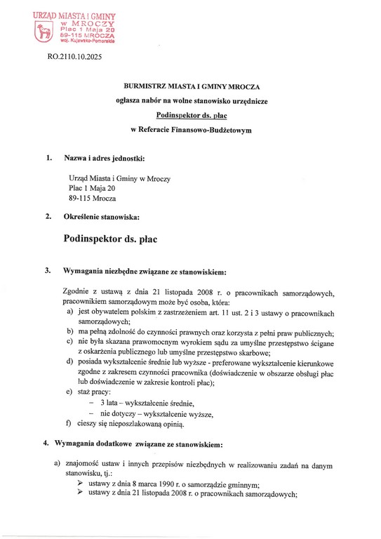 ogłoszenie o&nbsp;naborze