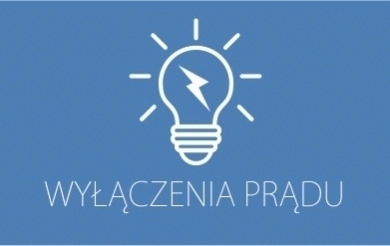 biała żarówka na niebieskim tle z napisem wyłączenia prądu