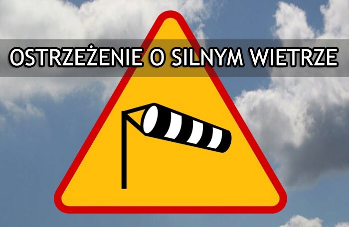 Ostrzeżenie meteorologiczne 1 stopnia: silny wiatr w powiecie nakielskim 20.09.2026