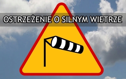 Zdjęcie do Ostrzeżenie meteorologiczne - silny wiatr