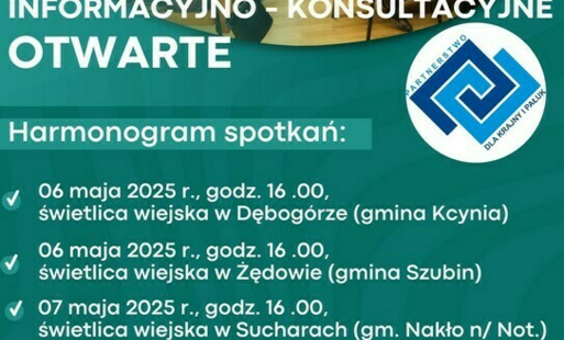 Serdecznie zapraszamy mieszkańców obszaru LSR na spotkania informacyjno-konsultacyjne