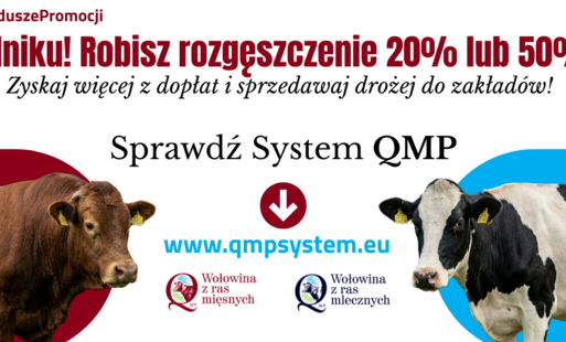 Ekoschemat „Dobrostan zwierząt” Dodatkowe pieniądze dla hodowców z QMP – tylko do 15 maja!