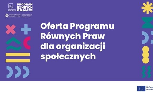 Oferta Programu Równych Praw dla organizacji społecznych
