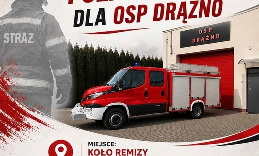 Przekazanie samochodu pożarniczego dla OSP Drążno