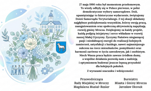 Życzenia z okazji Dnia Samorządu Terytorialnego