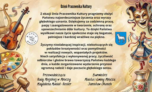 Życzenia z okazji Dnia Pracownika Kultury