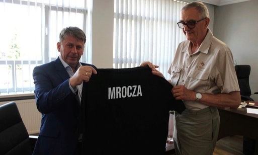 Mrotecki podróżnik spotkał się z Burmistrzem