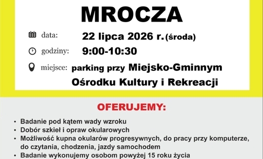 Zaproszenie na bezpłatne badanie wzroku