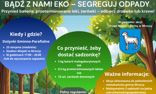 Przynieś baterie, przeterminowane leki, żarówki – odbierz drzewko lub krzew!