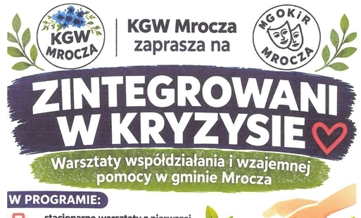 "Zintegrowani w Kryzysie" - warsztaty współdziałania i wzajemnej pomocy w gminie Mrocza