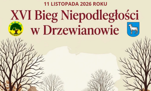 Zapraszamy na XVI Bieg Niepodległości w Drzewianowie!