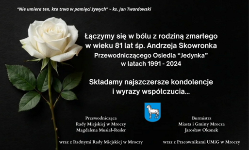 Zmarł Andrzej Skowronek - wieloletni Przewodniczący Osiedla "Jedynka"