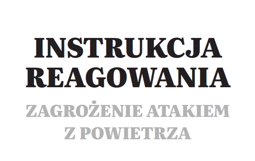 Zagrożenie atakiem z powietrza – instrukcja reagowania