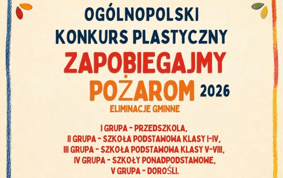 Konkurs plastyczny o tematyce strażackiej w Mroczy