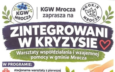 "Zintegrowani w Kryzysie" - warsztaty współdziałania i wzajemnej pomocy w gminie Mrocza